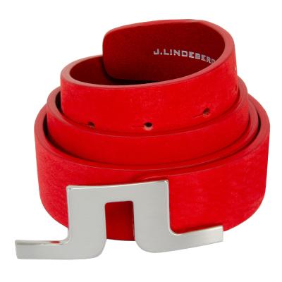 J Lindeberg Bridger Nubuck Leather Belt