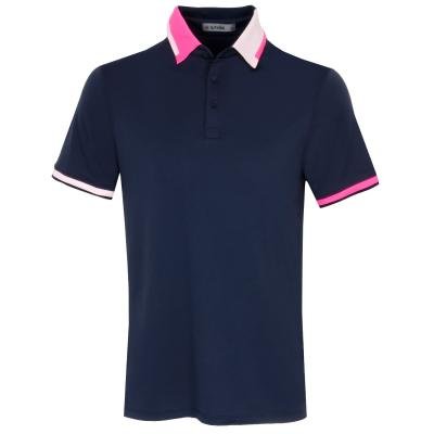 G/FORE Silky Pique Contrast Banded Sleeve Golf Polo Shirt