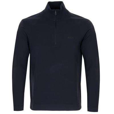 BOSS K Seamless Tech Zip Neck Knitted Sweater