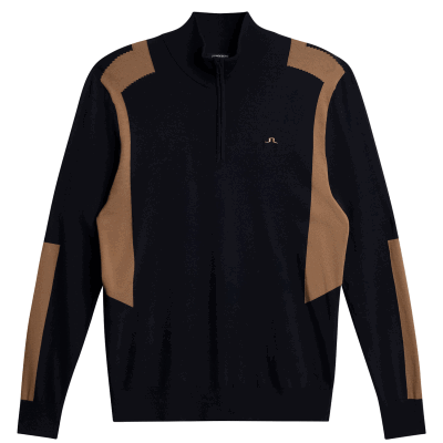 J Lindeberg Kendrick Knitted Zip Neck Sweater