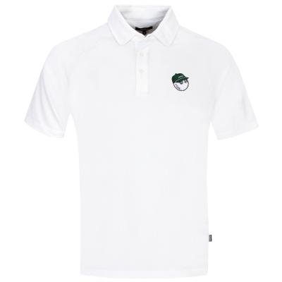 Malbon Evergreen Raglan Sleeve Mesh Polo