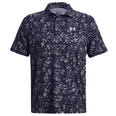 Under Armour Playoff 3.0 Floral Speckle Golf Polo Shirt