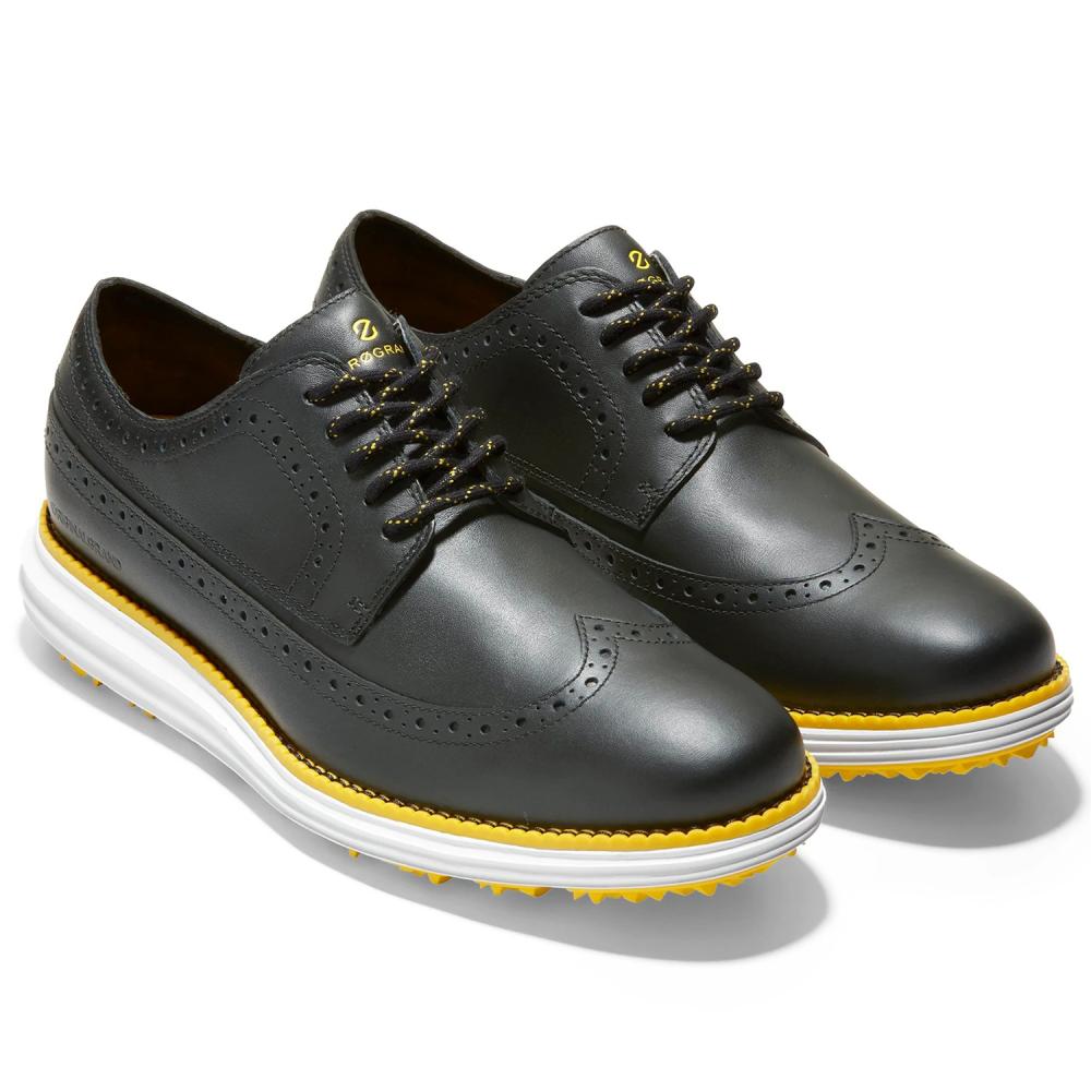 Cole Haan Original Grand Wing Ox Golf Shoes Black White