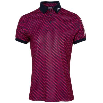 J Lindeberg Tour Tech Print Golf Polo Shirt