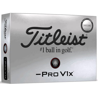 Titleist 2025 Pro V1x Left Dash Enhanced Alignment Golf Balls