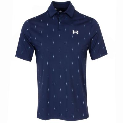 Under Armour Tee To Green Printed Polo Shirt