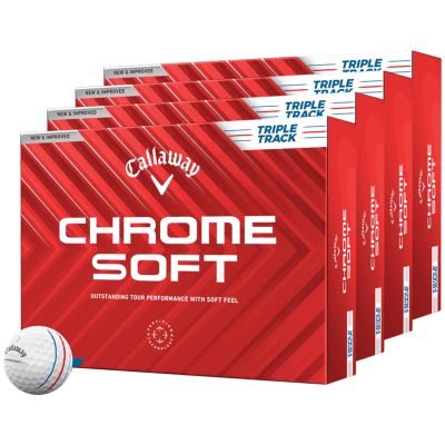 Callaway Chrome Soft Triple Track Golf Balls (4 For 3)