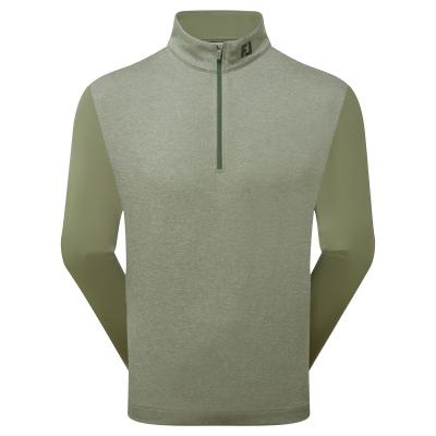 FootJoy Tonal Heather Chill-Out Zip Neck Golf Sweater