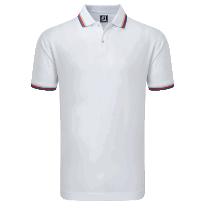 FootJoy Solid Golf Polo Shirt with Trim