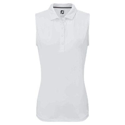 FootJoy Mesh Back Sleeveless Lisle Ladies Golf Polo Shirt