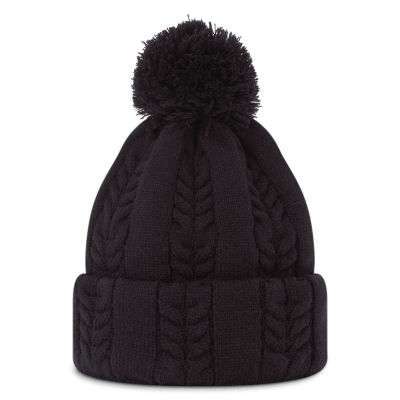 FootJoy Ladies Cable Knit Winter Bobble Hat