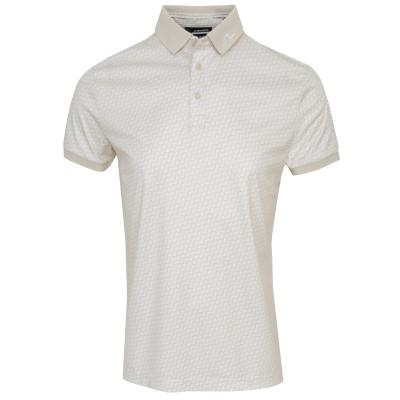J Lindeberg Tour Tech Print Golf Polo Shirt