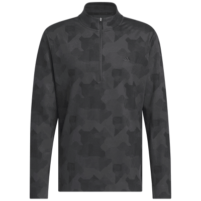 adidas Go-To Print Zip Neck Golf Sweater