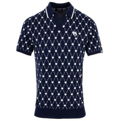 Greyson Wolf Chain Johnny Collar Saratoga Golf Polo Shirt