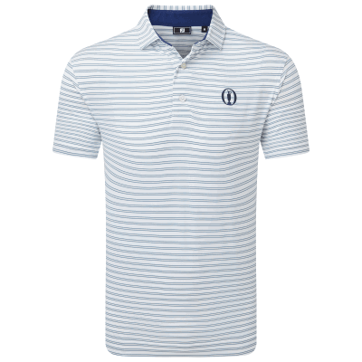 FootJoy Open Championship Open Stripe Lisle Golf Polo Shirt