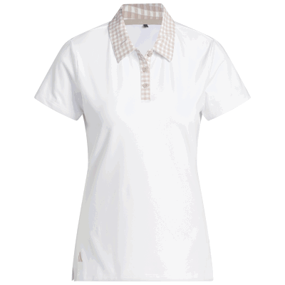 adidas Ultimate365 Gingham Ladies Golf Polo Shirt