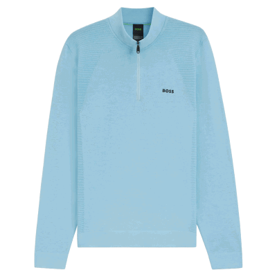 BOSS K Momentum-Lite MN Zip Neck Sweater