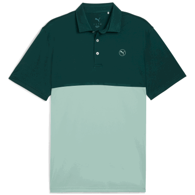 PUMA Pure 2.0 Colorblock Golf Polo Shirt