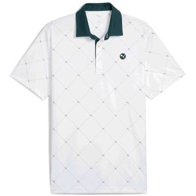 PUMA Pure 2.0 Argyle Golf Polo Shirt