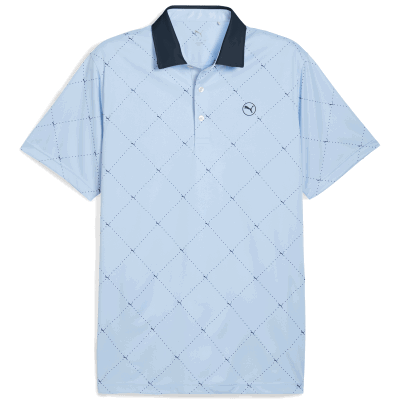 PUMA Pure 2.0 Argyle Golf Polo Shirt