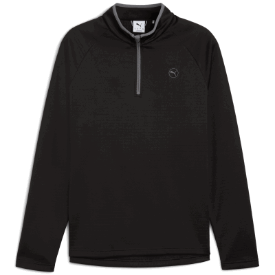 PUMA Waffle Fleece Zip Neck Golf Sweater