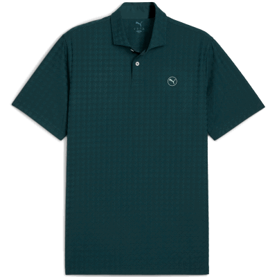 PUMA MATTR Houndstooth Golf Polo Shirt