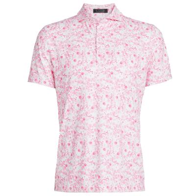 G FORE Botanic Garden Jersey Tech Tailored Golf Polo Shirt Trifle