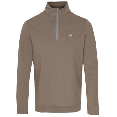 Peter Millar Perth Melange Performance Zip Neck Sweater