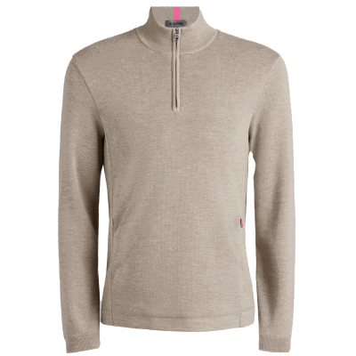 G/FORE Wind Breaker Merino Wool Zip Neck Sweater