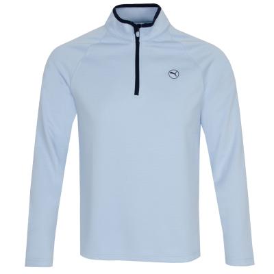 PUMA Waffle Fleece Zip Neck Golf Sweater