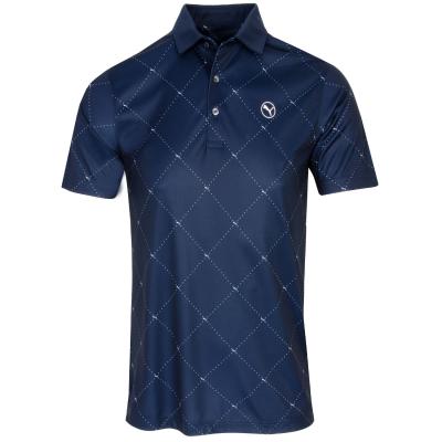 PUMA Pure 2.0 Argyle Golf Polo Shirt