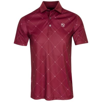 PUMA Pure 2.0 Argyle Golf Polo Shirt