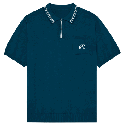Malbon Campania Knit Golf Polo Shirt