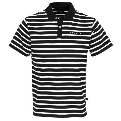 Malbon Mantis Striped Polo Shirt