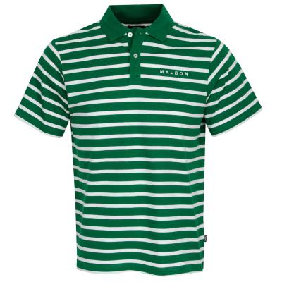 Malbon Mantis Striped Polo Shirt