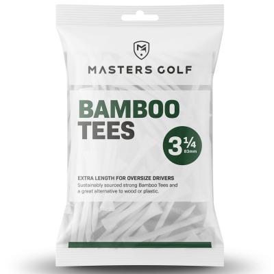 Masters Bamboo Golf Tees White