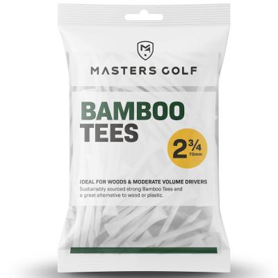 Masters Bamboo Golf Tees White