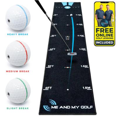 Me and My Golf Breaking Ball Practice Putting Mat