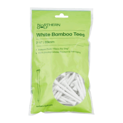 Northern Golf Bamboo Golf Tees White