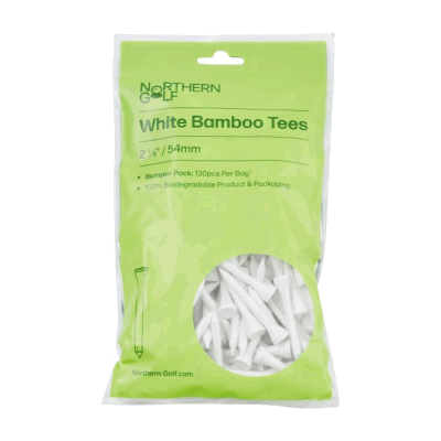 Northern Golf Bamboo Golf Tees White