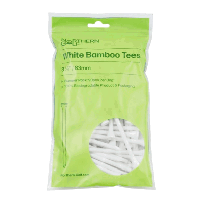 Northern Golf Bamboo Golf Tees White