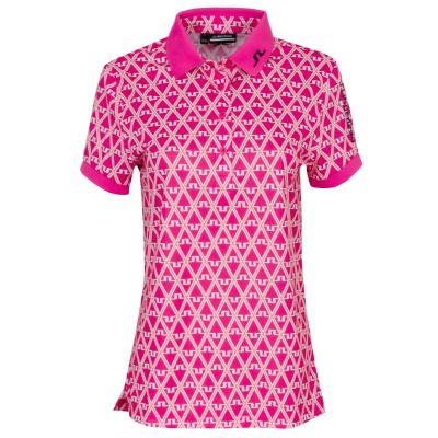 J Lindeberg Ladies Tour Tech Print Polo