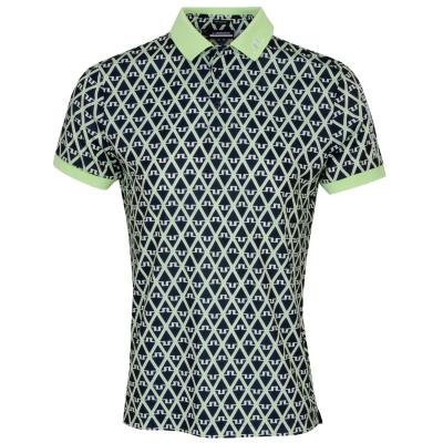 J Lindeberg Tour Tech Print Polo Shirt