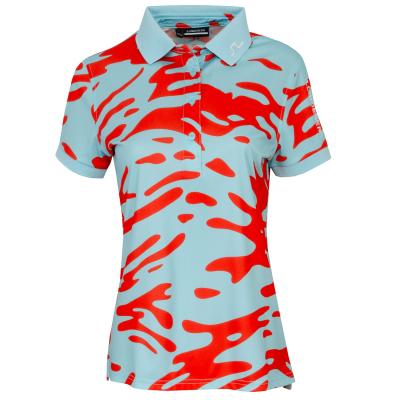 J Lindeberg Ladies Tour Tech Print Polo