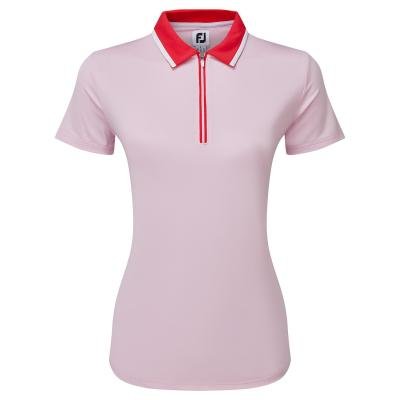 FootJoy Colour Block Cap Sleeveless Ladies Golf Polo Shirt