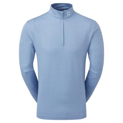 FootJoy Glen Plaid Print Chill-out Zip Neck Golf Sweater