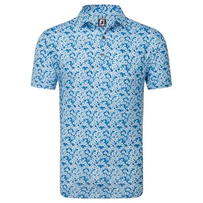 FootJoy Primrose Print Lisle Golf Polo Shirt