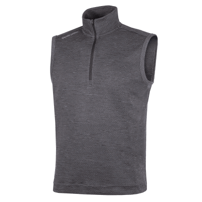 Galvin Green Del Zip Neck Sleeveless Sweater