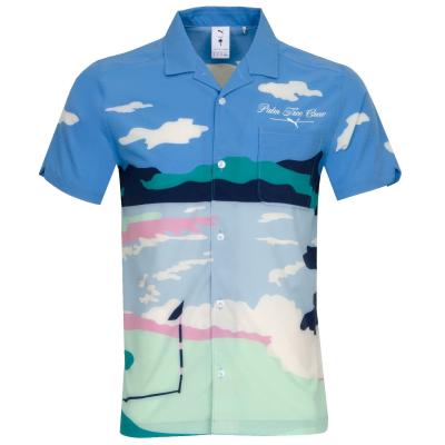 PUMA PTC Open Collar Print Polo Shirt