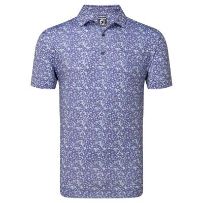 FootJoy Primrose Print Lisle Golf Polo Shirt